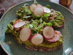 Avo on toasts - without egg at Rosie's Cafe in Hoi An