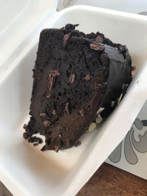 Wow wow wow vegan chocolate cake  at Rosie's Cafe in Hoi An