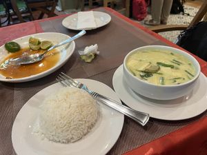 Green curry (not what I expected)  at EuroThai Restaurant  in Phuket