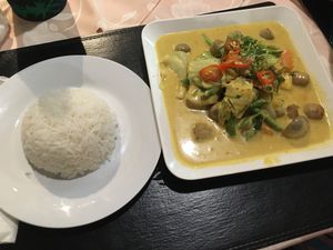 Panaeng curry with veggies  at EuroThai Restaurant  in Phuket