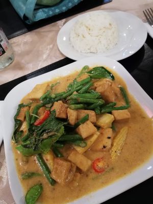 Red curry at EuroThai Restaurant  in Phuket
