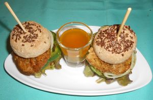 Refuge Restaurant - Vegan slider burgers at Refuge Restaurant in Phuket