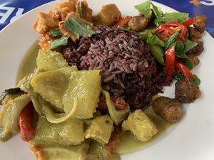 Buffet food  at Vegetarian House  in Phuket