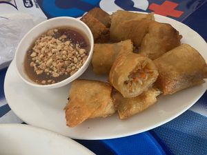 Spring rolls  at Vegetarian House  in Phuket