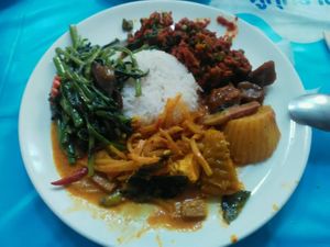 80bt for this plate at Vegetarian House  in Phuket