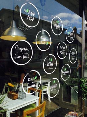 Front Window of Bistro at PURE Cuisine in Bournemouth