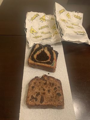 Yummy Chocolate swirl cake and banana bread with walnuts and chocolate  at Beatnic - Flatiron in New York City