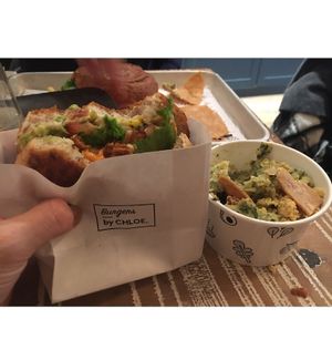 Guac Burger and kale dip at Beatnic - Flatiron in New York City