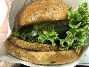 guac burger at Beatnic - Flatiron in New York City