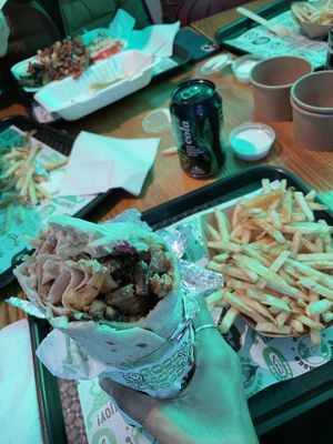 Vegan doner - so good!  at What The Pitta in London