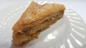 Sweet sticky baklava at What The Pitta in London