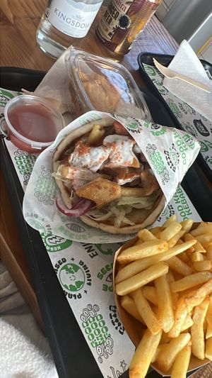Chicken gyro 😍  at What The Pitta in London