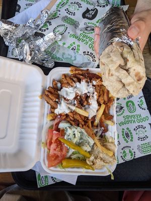 Loaded fries at What The Pitta in London