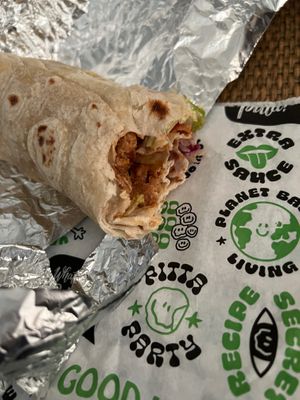 Doner wrap at What The Pitta in London