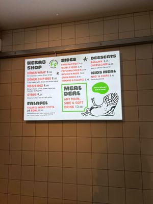 Menu at What The Pitta in London