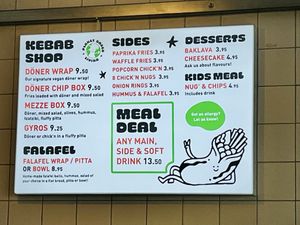 Menu  at What The Pitta in London