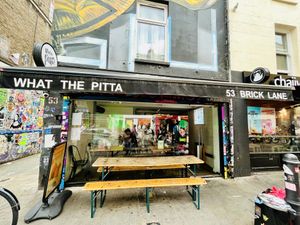 Shop front   at What The Pitta in London