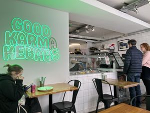 Very cold interior  at What The Pitta in London