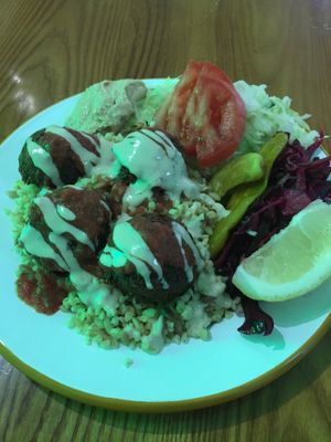 Falafel plate   at What The Pitta in London