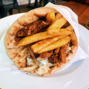 Seitan gyros   at What The Pitta in London