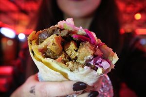 close up of the pitta, its so huge and so filling, worth the money for sure! http://www.instagram.com/charlotte.clothier at What The Pitta in London