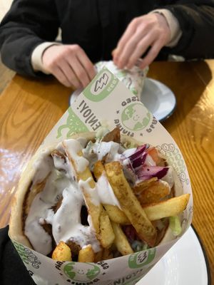 Donner pitta/gyro at What The Pitta in London