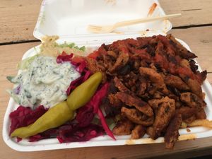 Such a huge portion 🐽😍🤤 at What The Pitta in London