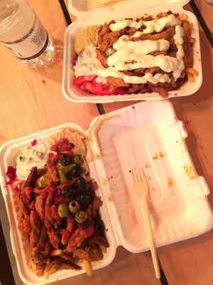 Kebab with friends  at What The Pitta in London