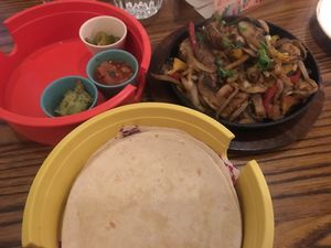 Vegan portobello mushroom fajitas at Las Iguanas - Wembley in North West London