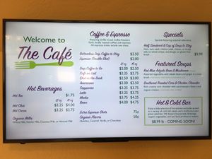 Menu at Medford Food Co-op & The Cafe in Medford