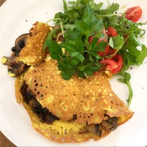 Golden omelette at Nourish on North  in Batemans Bay