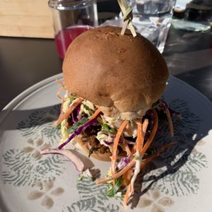 Korean sloppy joe - yum!  at Nourish on North  in Batemans Bay