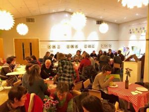 The Cafe seating area at The Pod in Coventry