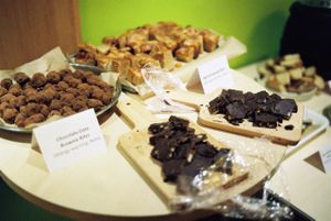 Vegan desserts at The Pod Cafe Re-Launch event at The Pod in Coventry