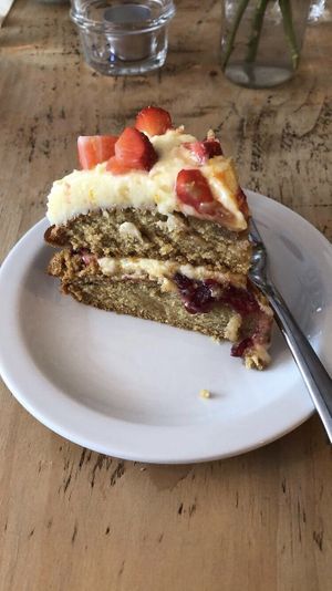 Strawberry summer cake   at The Pod in Coventry