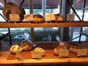 Bread selections  at Le Pain Quotidien - Shibakouen in Tokyo