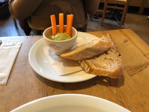 Hummus  at Le Pain Quotidien - Shibakouen in Tokyo