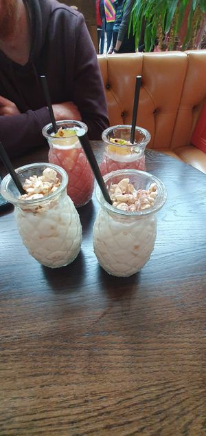 Spiced Oat Milkshake at Las Iguanas - Trafford Centre in Manchester