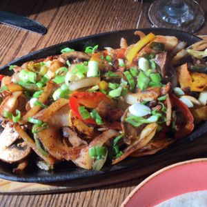 Vegan fajita  at Las Iguanas in Nottingham