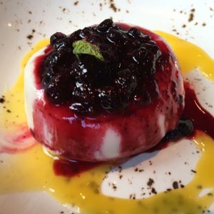 Vegan coconut tembleque at Las Iguanas in Nottingham