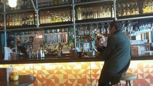 Food & drink are available in the bar or the restaurant.  at Las Iguanas in Torquay