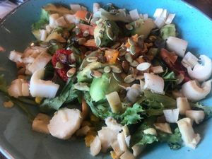 Fiesta ensalada with palm hearts at Las Iguanas in Torquay
