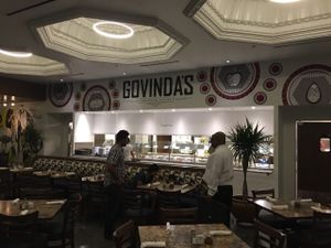 Large dining room at Govinda's in Houston