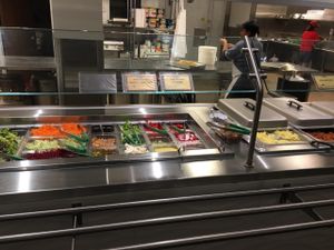 Start of buffet at Govinda's in Houston