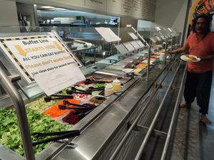 Look at the colors at Govinda's in Houston