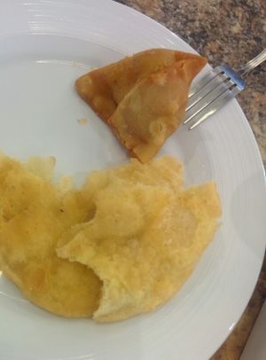 samosas at Govinda's in Houston