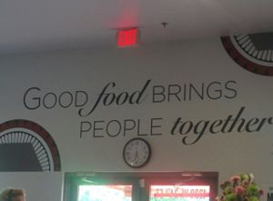 good food brings people together at Govinda's in Houston