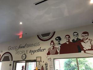 Good food indeed Brings people together  at Govinda's in Houston