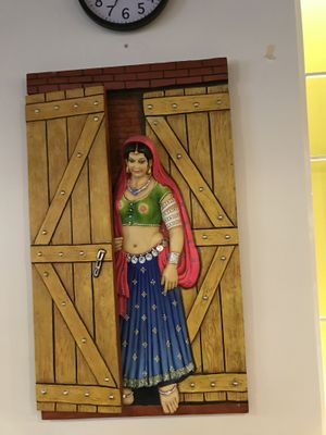 3D artwork adds to atmosphere  at Govinda's in Houston