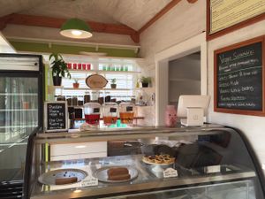 counter at Karma Foods in Brewster
